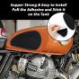 AllExtreme EXSRE29 Motorcycle Rubber Gas Tank Traction Side Pad Fuel Gas Knee Grip Decal Guard Protector Compatible for Bullet
