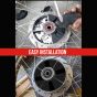 AllExtreme EXDR-030 Drum Brake Rubber Set Compatible with Bullet Classic Electra and Standard 350cc & 500cc Motorcycles (4 PCS)