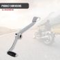 Allextreme Gear Pedal Lever Bike Accessory Heel Toe Gear Shifter Arms Durable Strength Lightweight for Motorcycle (Silver)