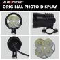 AllExtreme EXAF4LP1 4 LED CREE SMD Projector Auxiliary Fog Lamp Spot Flood Beam Worklight for Cars Motorcycle and Bikes (12W, White Light, 1 PC)