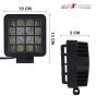 Allextreme EX9LGF2 4 Inch Square Flood Beam 9 LED Fog Light with Mounting Bracket for Car and Motorcycle (27W, White Light, 2 PCS)