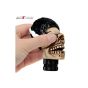Allextreme EXHGKD1 Skull Head Gear Shift Head Knob Manual Stick Shifter Lever Cover Fits Car & Truck Without Lock Button (Devil Ape)