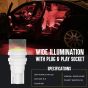 Allextreme EXT102R2 T10 Ceramic Wedge LED Light Bulbs for Indicator, Dashboard and Wedge (Red, Set of 2)