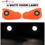 Allextreme LED Handguard 8 Watts Vision Light Lamp for ATV MX Off-Road Bright (Orange)
