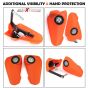 Allextreme LED Handguard 8 Watts Vision Light Lamp for ATV MX Off-Road Bright (Orange)