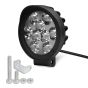 Allextreme EX9FNW1 9 LED Round Fog Light 3 Inches Waterproof Driving Spot Lamp with Mounting Bracket for Car, Motorcycle, SUV, ATV and Outdoor (27W, White Light, 1 PC)