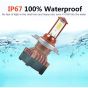 AllExtreme EXH4W2 Car LED H4 Headlight Conversion Kit Lamp Bulbs for Front Fog Headlamp for Cars and Bike (80W, Pack of 2)
