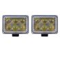Allextreme EX6FO2P 6 LED Fog Light Bar Waterproof High Beam Off Road Driving Work Lamp for Motorcycle and Cars (18W, White Light, 2 PCS)