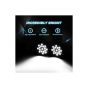 AllExtreme EX7M1B2 7 Inch Round Led Fog Light Universal 17 LED Off Road Driving Roof Lamp for Jeep Bikes and Cars (51W, White Light, 2 PCS)