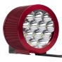 Allextreme EX12FH1 12 LED Fog Light with Attached High Decibel Loud Sound Horn for Motorcycle and Cars (Random Colors, 1 PC)