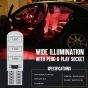 Allextreme EXT10RL Universal T10 LED Parking Light 6 SMD Super Bright Interior Pilot License Plate Dome Indicator Lamp Bulb for Car Bike and Motorcycle (3W, Red, 2 PCS)