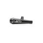 AllExtreme EX51SFB 51mm Inlet Long Grenade Launcher Shape Exhaust Pipe Muffler Silencer with Explosion Fire Shot Sound Compatible for Scooter Motorbike (Full Black)