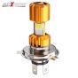 Allextreme EXH4MPL H4 Missile Projector LED Headlight Bulb for Motorcycle, Scooter, Car, Truck, ATV (9W, Golden, 2 PCS)