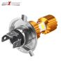 Allextreme EXH4MPL H4 Missile Projector LED Headlight Bulb for Motorcycle, Scooter, Car, Truck, ATV (9W, Golden, 2 PCS)