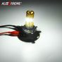 Allextreme EXH4MPL H4 Missile Projector LED Headlight Bulb for Motorcycle, Scooter, Car, Truck, ATV (9W, Golden, 2 PCS)