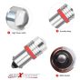 Allextreme EXBA9SW3 BA9S 2 PCS LED Parking Light 1 W Super Bright White 2 SMD Car Interior License Plate Wedge Dome Trunk Dashboard Bulb for Car Bike and Motorcycle (Red)