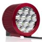 Allextreme EX12FH2 12 LED Fog Light with Attached High Decibel Loud Sound Horn for Motorcycle and Cars (Random Colors, 2 PCS)