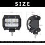 AllExtreme EX4IRW2 4 Inch 9D Reflector CREE LED Light Off-road Work Light External Headlight with Brackets for Truck Car ATV SUV Jeep Van (30W, White Light, 2 PCS)