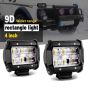 AllExtreme EX4IRW2 4 Inch 9D Reflector CREE LED Light Off-road Work Light External Headlight with Brackets for Truck Car ATV SUV Jeep Van (30W, White Light, 2 PCS)