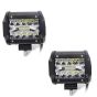 Allextreme EX4IF2P 18 LED Driving Fog Light Bar 4 inch Cube CREE Waterproof Pod Work Light for Bike Cars and Motorcycle (36W, White Light, 2 PC)