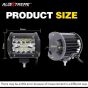 Allextreme EX4IF2P 18 LED Driving Fog Light Bar 4 inch Cube CREE Waterproof Pod Work Light for Bike Cars and Motorcycle (36W, White Light, 2 PC)