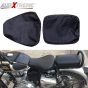 Allextreme Motorcycle Seat Cover PU Leather Anti Skid Split Water-Resistant Bike Cushion Compatible with All Motorcycles- (Black, Model-15)