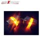 Allextreme EXLXSB2 Stylist Handlebar End LED Turn Signal Indicator Light compatible for Bullet 350cc & 500cc (Amber Light, 2 PCS)
