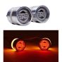 Allextreme EXLXSB2 Stylist Handlebar End LED Turn Signal Indicator Light compatible for Bullet 350cc & 500cc (Amber Light, 2 PCS)