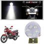 Allextreme EX6RFW2 Universal 6 LED Round Fog Light Waterproof Off Road Driving Flood Lamp with Metal Stand for All Bikes and Cars (6W, White, 2 PCS)