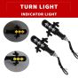 Allextreme EXAIBY2 Aeroplane Style LED Side Indicator Light Front Rear Universal Fit Turn Signal Lamp for Bikes and Motorcycles (Yellow, 2 PCS)