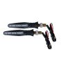 Allextreme EXBILB2 Bar Style 9 LED Side Indicator Light Front Rear Universal Fit Turn Signal Lamp for Bikes and Motorcycles (Blue, 2 PCS)