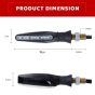 Allextreme EXBILB2 Bar Style 9 LED Side Indicator Light Front Rear Universal Fit Turn Signal Lamp for Bikes and Motorcycles (Blue, 2 PCS)