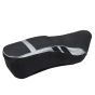 Allextreme EXTSCES PU Leather Motorcycle Bike Seat Cushion Cover Anti Skid Seat Cover Compatible for Bullet Electra 350cc and 500cc (Silver)