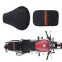 Allextreme Motorcycle Seat Cover PU Leather Anti Skid Split Water-Resistant Bike Cushion Compatible with All Motorcycles- (Black, Model-20)