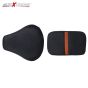 Allextreme Motorcycle Seat Cover PU Leather Anti Skid Split Water-Resistant Bike Cushion Compatible with All Motorcycles- (Black, Model-20)