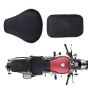 Allextreme PU Leather Bike Seat Cover- | Thick Cushioning | Anti-Slip | Water-Resistant | Shock Absorbent | Mesh Design Bike Accessories Compatible with Royal Enfield Classic 350cc