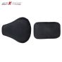 Allextreme PU Leather Bike Seat Cover- | Thick Cushioning | Anti-Slip | Water-Resistant | Shock Absorbent | Mesh Design Bike Accessories Compatible with Royal Enfield Classic 350cc