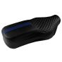 Allextreme EXCSCEB PU Leather Motorcycle Bike Seat Cushion Cover Anti Skid Seat Cover for Standard and Electra 350cc and 500cc (Blue)