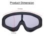 Allextreme EXUVSGB1 Unisex Windproof, Dust-Proof, UV Protection and Anti-Glare Lens Ski Snow Goggles for Riding and Skiing (Black, Standard Size)
