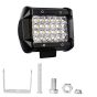 Allextreme EX24F1P 24 LED Fog Light Bar Waterproof 4 Inch CREE Cube Work Light for Bike Cars and Motorcycle (72W, White Light, 1 PC)