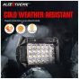 AllExtreme EX24F2P 24 LED Fog Light Bar 4 Inch CREE Cube Pod Work Light Waterproof Off Road Driving Spot Lamp for Bike Cars and Motorcycle (72W, White Light, 2 PC)