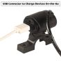 AllExtreme EXUMCB1 Universal USB Charger Mobile Charging Socket with LED Power Indicator for Bike Car Motorcycle ATV (Black)
