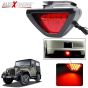 Allextreme EX12TL1 Car LED Brake Light Triangle Rear Tail Light Vehicle Reverse Lamp Warning Strobe Flash Light Modification Indicator Light (12 Led, Red)