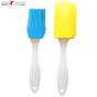AllExtreme EXBPB2P Silicone Pastry Basting Brushes BPA Free Heat Resistant Food Grade for Baking, Marinating & Grilling (Set of 2, Random Color)