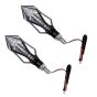 Allextreme EXAIBY2 9 LED Arrow Shape Turn Signal LED Indicators Light Blinking Light for All Bikes Suzuki Honda Kawasaki Yamaha (Yellow, 9SMD, 2 PCS)