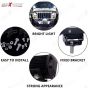 Allextreme EXMI6FL 6 LED Fog Light 4 Inch Double Output Power Spot Flood Water Resistant Driving Lamp for Motorcycle Bike Car Off-road ATV SUV (18W, 2 PCS)