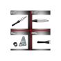 ALLEXTREME Red Rooster Silencer Exhaust with Bush Compatible for Royal Enfield BS3 and BS4 Model Bullet 350cc and 500cc (Chrome with Black Tail)