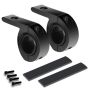 AllExtreme EXFLMB2 Universal Fog Light Horizontal Bar Clamp Mounting Bracket Kit with Rubber Insert for Car Jeep SUV and Off Road Vehicles (1 Pair)