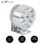 Allextreme EX9SFW2 9 LED Round Fog Light 3 Inches Off Road Driving Lamp for Motorcycle, Car and Bikes (9W, White Light, 2 Pcs)