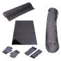 AllExtreme EXYMGK4 Unisex Anti-Slip Yoga Kit with Carry Bag, Gloves & Socks Anti-Skid Cotton Yoga Mat for Men & Women Fitness Gym Workout Pilates Meditation & Flooring Exercise